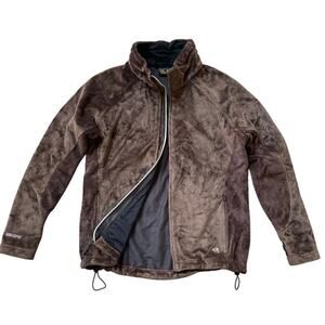 Mountain Hardwear Windstopper Jacket L | Brown Fleece Softshell, Women’s Hiking